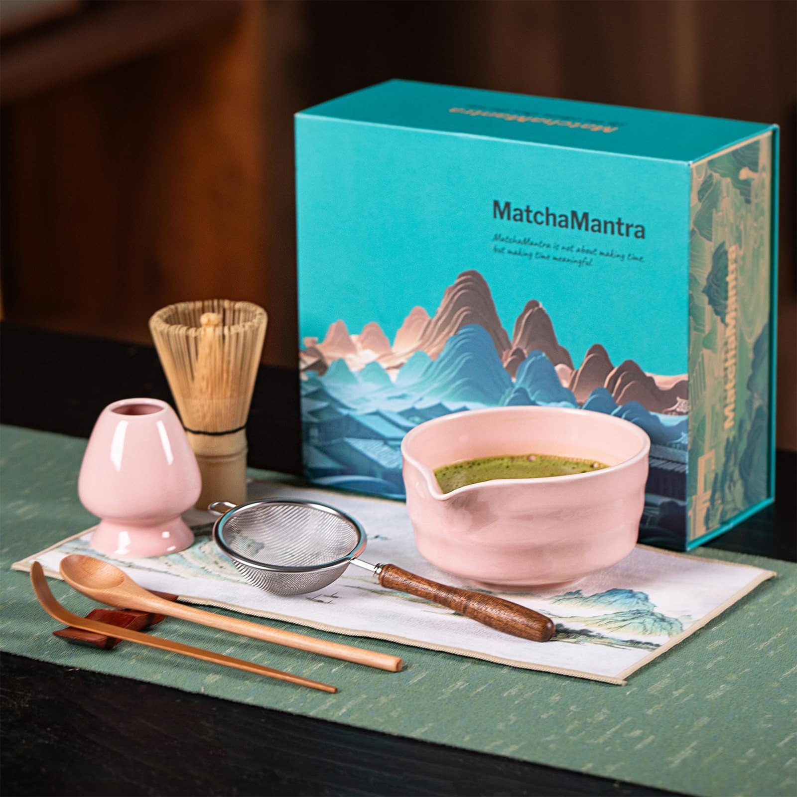 Premium Matcha Ceremony Set – Complete 9-Pcs Ritual Kit – Presented in Luxury…