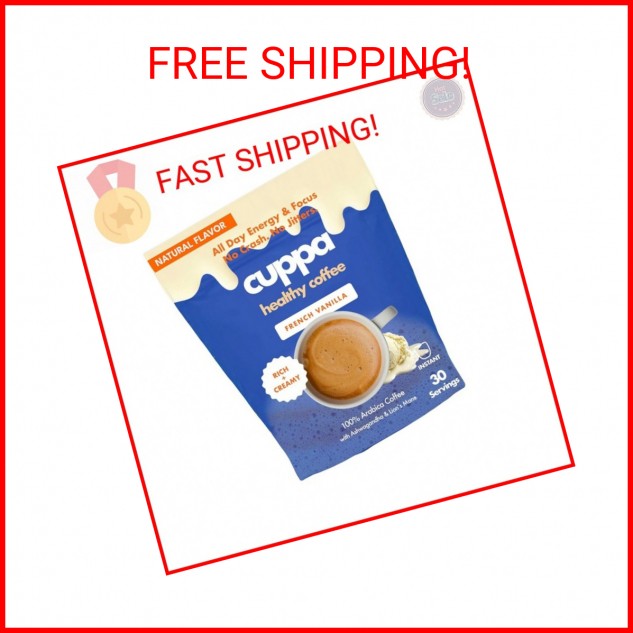 Cuppa French Vanilla Coffee – Great tasting medium roast with mushrooms, adaptog