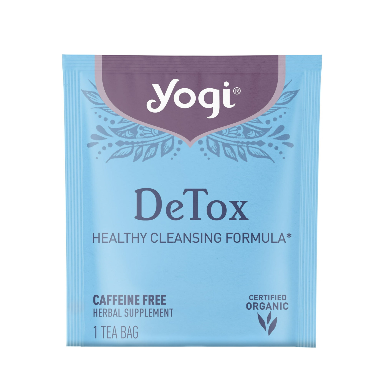 Yogi Tea DeTox, Caffeine-Free Organic Herbal Tea Bags, 16 Count | Pack of 2