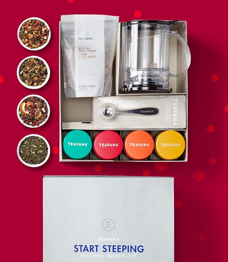 🎅 NEW! 🎄 HOLIDAY FACTORY TEAVANA STEEPING ARTISANAL PLATINUM MAHARAJA KIT🎄🎄