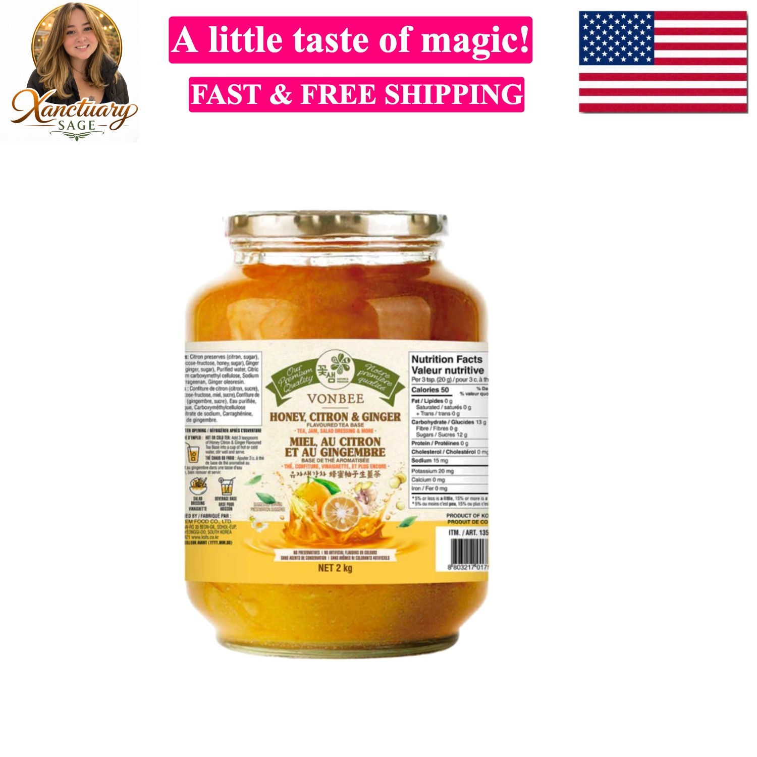 HONEY CITRON & GINGER TEA 4.4 Lb