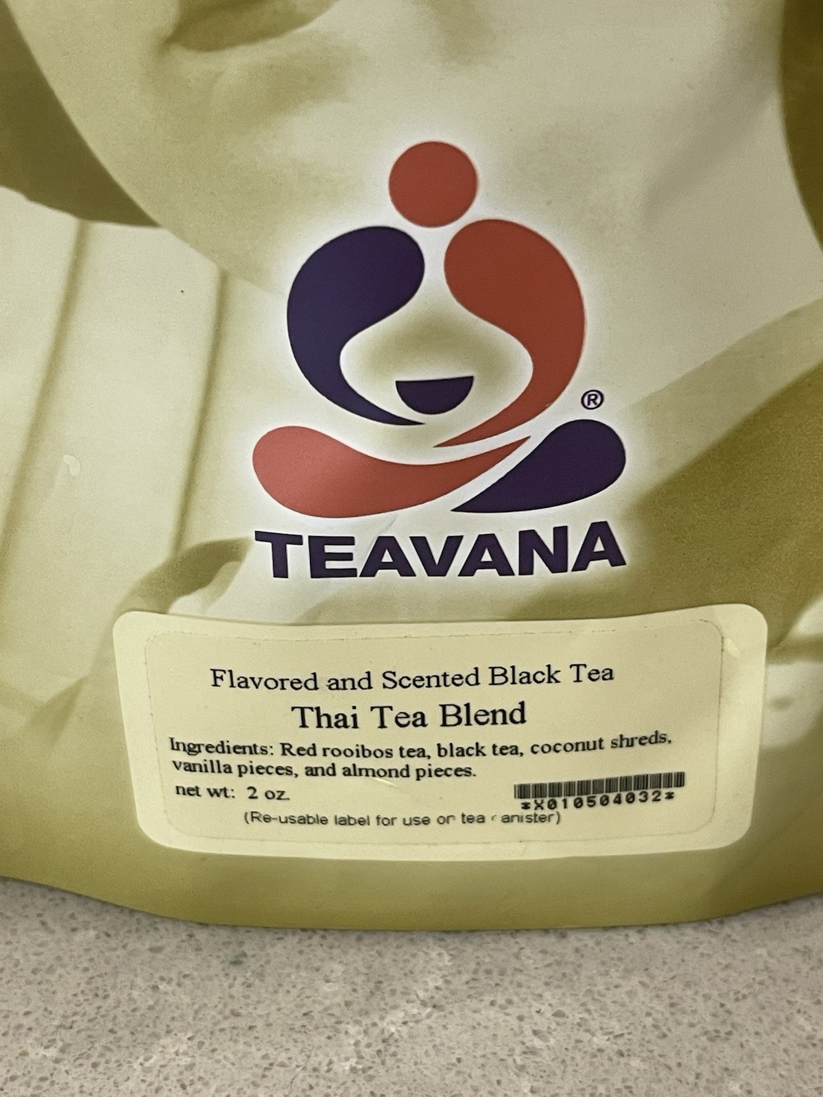 Teavana Flavored And Scented Black Tea Thai Tea Blend 2 OZ Brand New Sealed