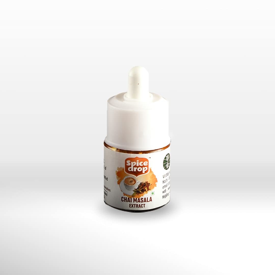 Spice Drop Chai Masala Tea Combo Natural Extract Ginger Chai Masala Cardamom 5ml
