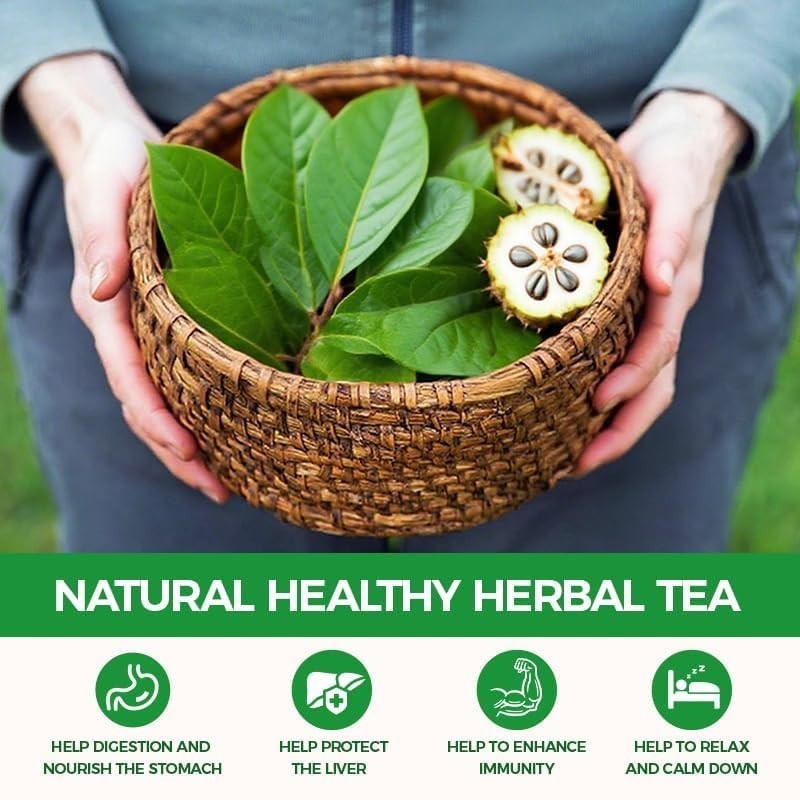 45 Count Soursop Graviola Tea Bags – 100% Natural soursop leaves, Non-GMO, C…