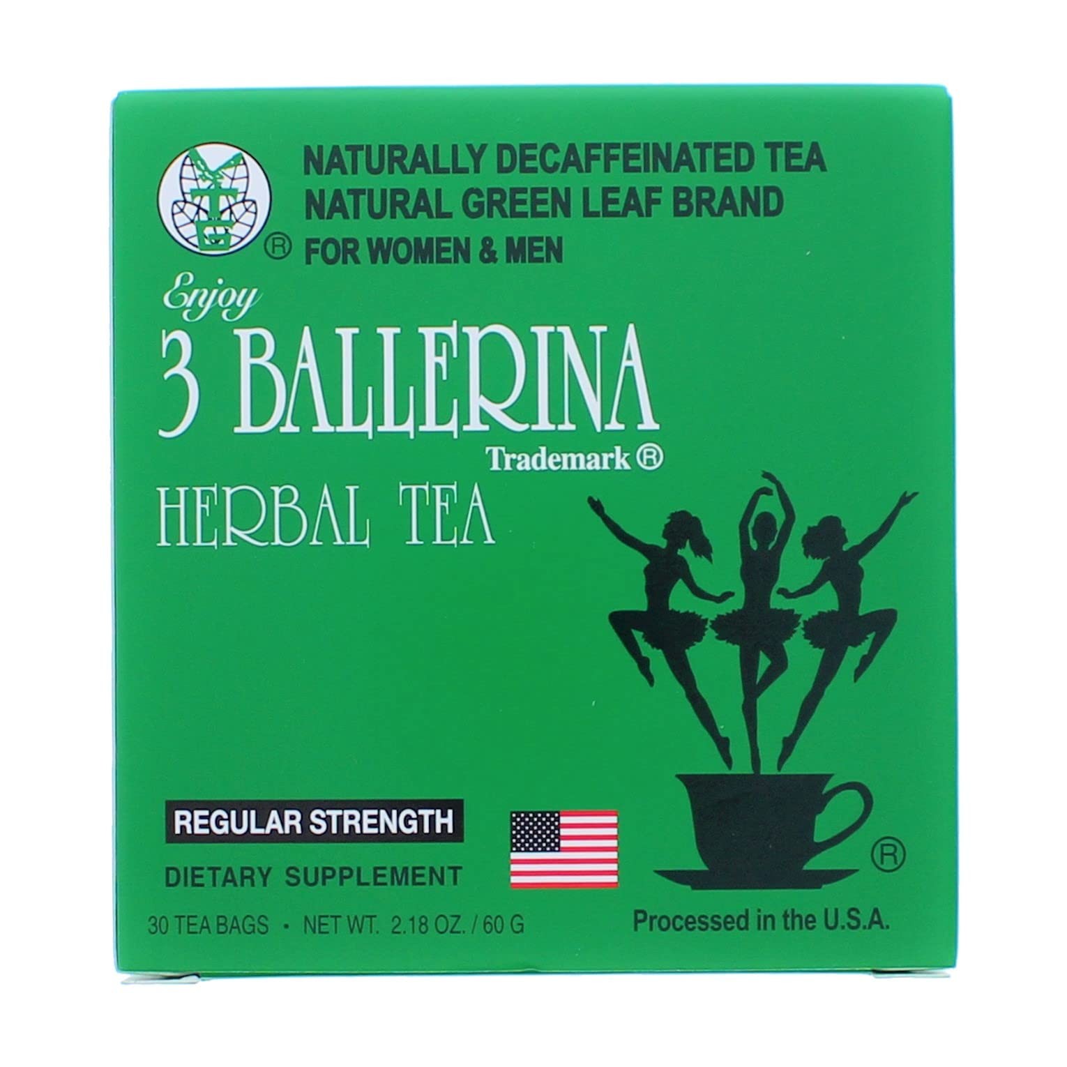 3 Pack of 3 Ballerina Tea for Men and Women 3 Boxes of 30 Tea Bags
