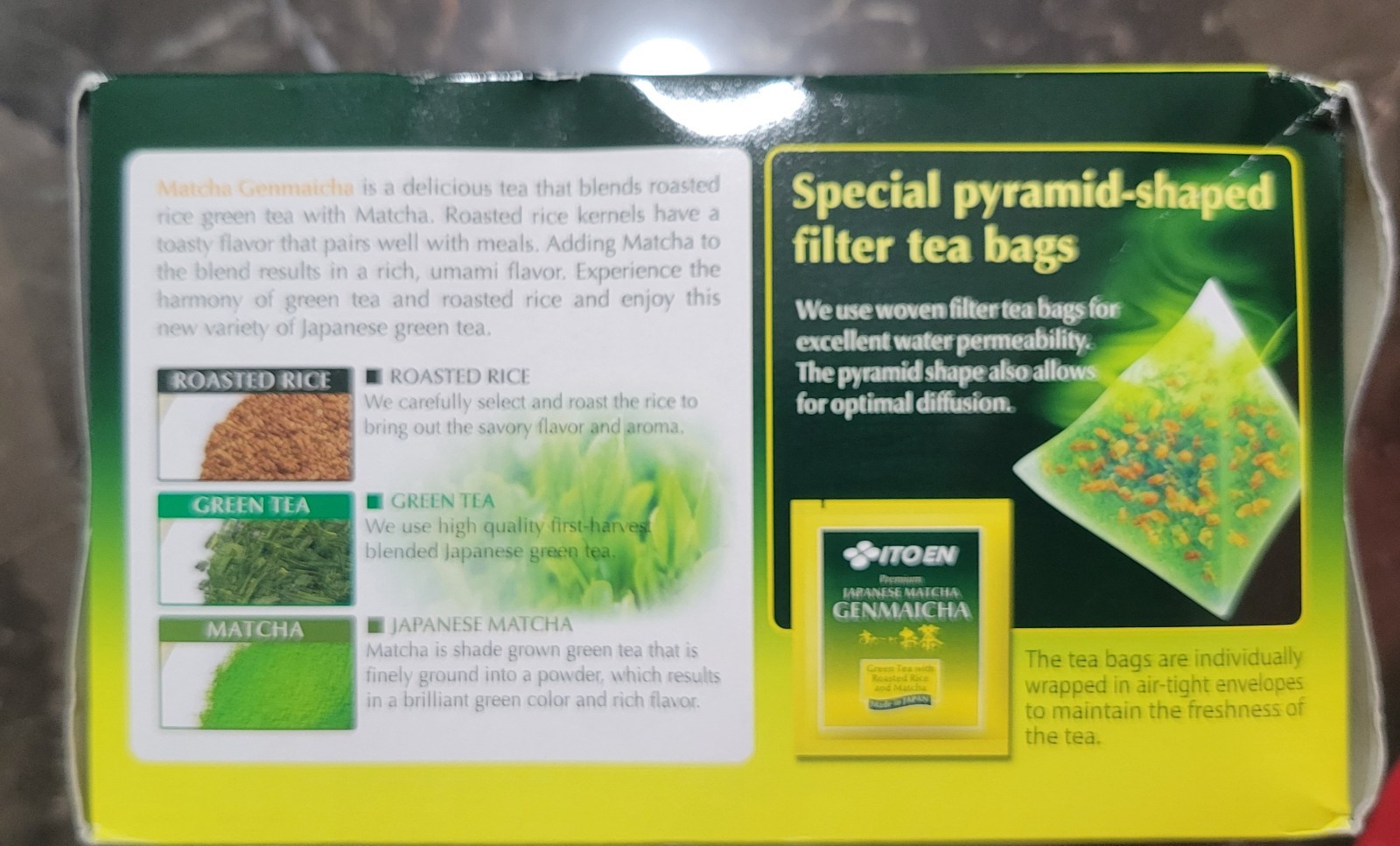 ITO EN Premium Japanese Matcha Genmaicha 50 bags