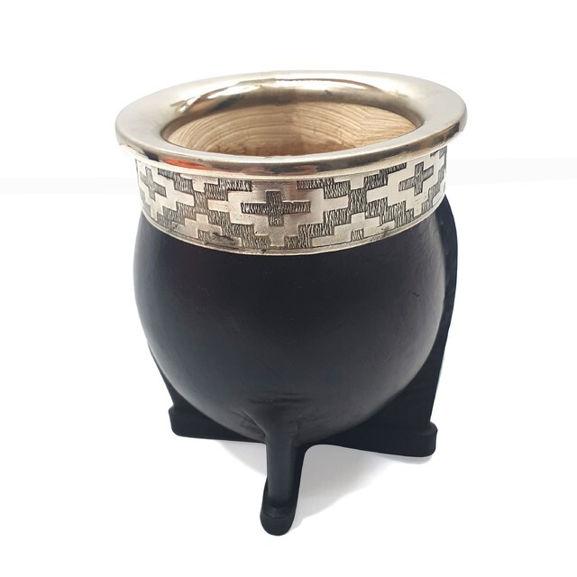 Mate imperial con virola de alpaca + bombilla de regalo!