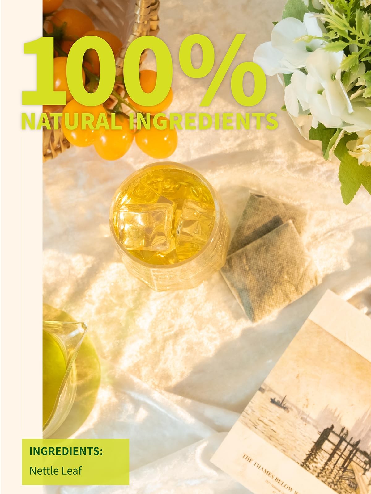 Nettle Leaf Tea Bags, Nettle Herbal Tea, Natural Stinging Nettle Tea, Caffein…