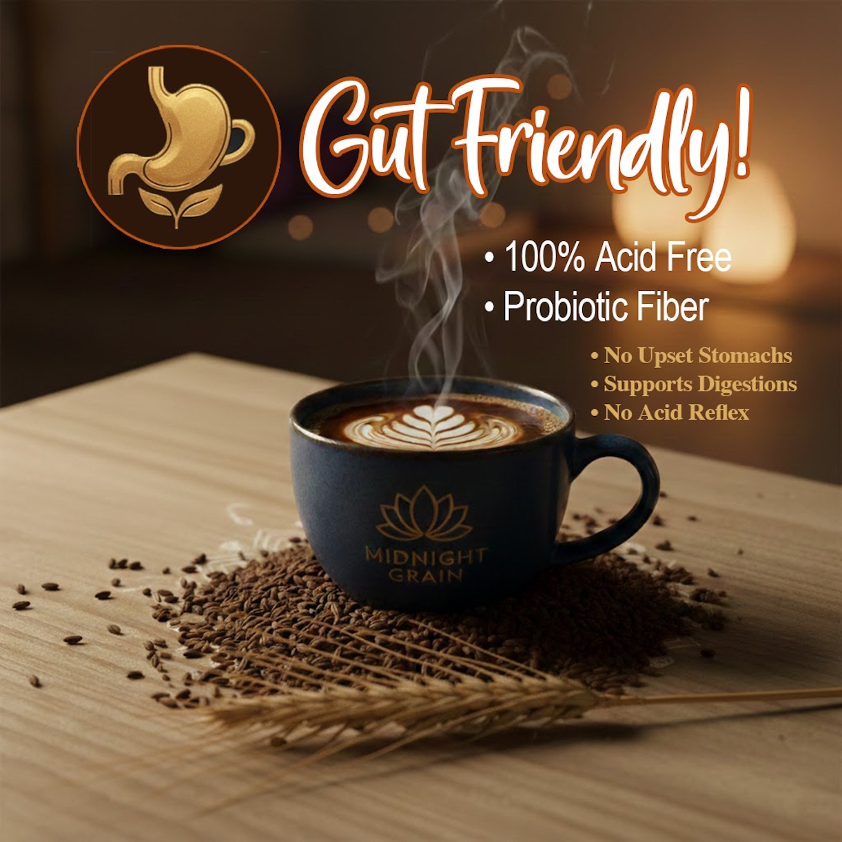 Organic Roasted Barley Tea – Caffeine Free Italian Coffee Alternative Café d’Orz