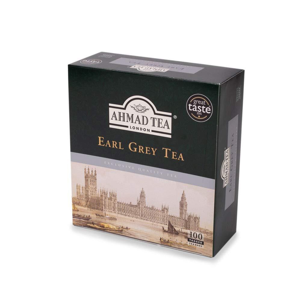 Ahmad Earl Grey Tea – 100 tagged tea bags (200 Gram) – Exclusive Quality Tea