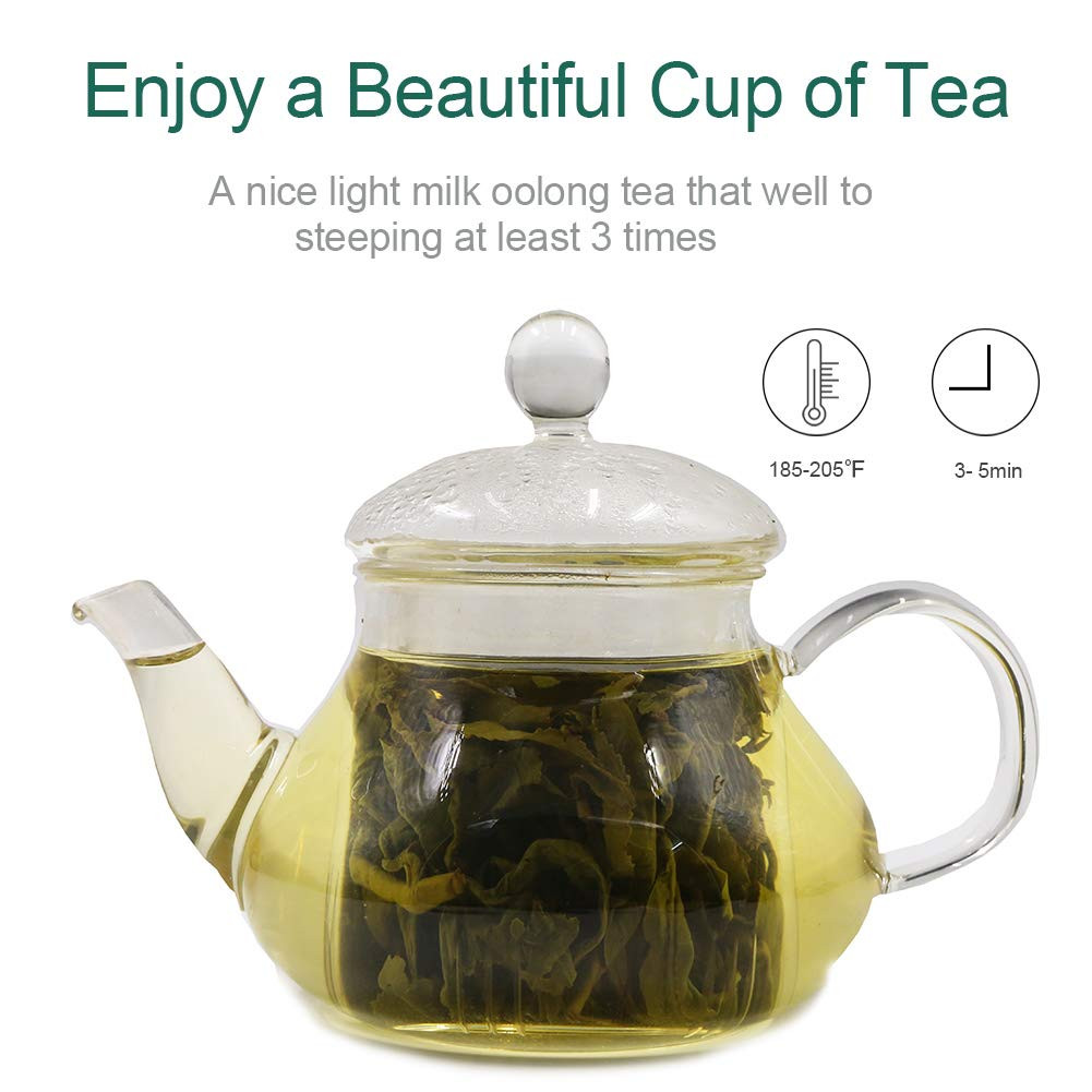 Milk Oolong Tea – Loose Leaf – Taiwan High Mountain Jin Xuan – Naturally Milky &