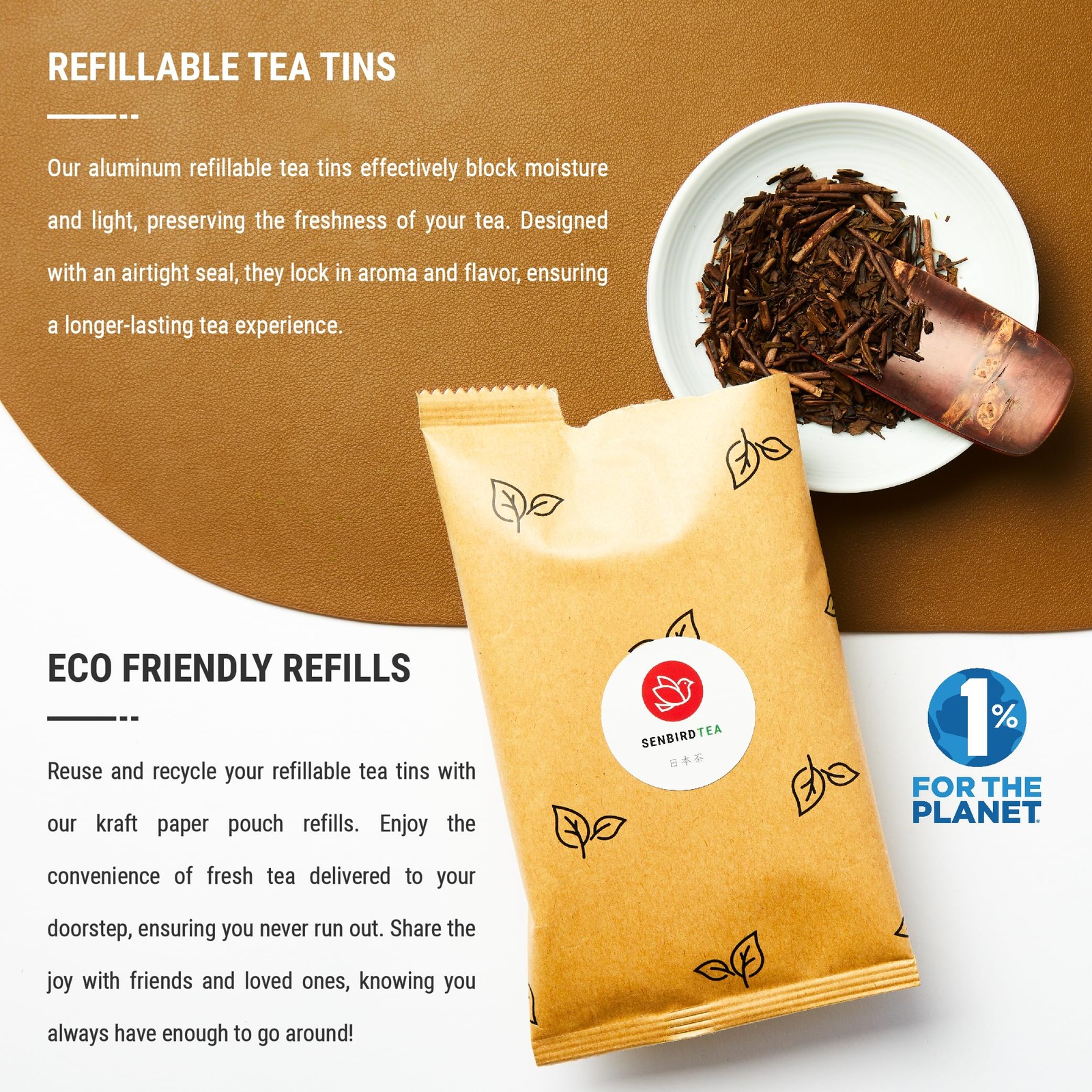 Senbird Premium Hojicha – Japanese Roasted Green Tea – From Shizuoka, Japan -…