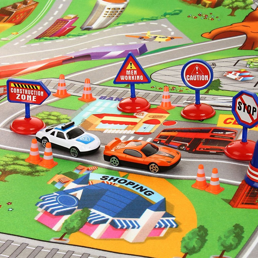 7pcs Miniature Traffic Cones Kindergarten Teaching Traffic Sign Toys
