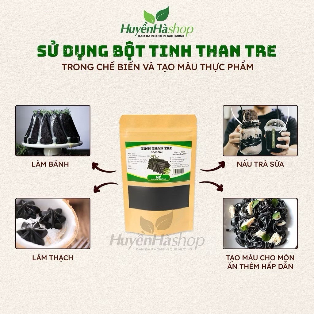 Bot Tinh Than Tre Nhat Ban Premium Organic Takesumi Japan Bamboo Charcoal Powder