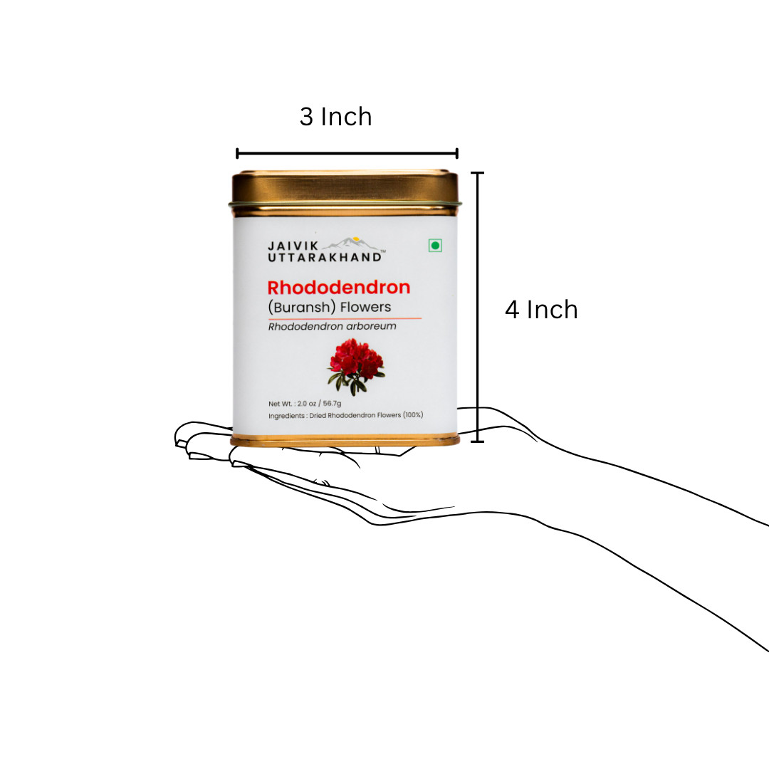 Jaivik Uttarakhand – Rhododendron (Buransh) Flower Tea, Nourishes Skin