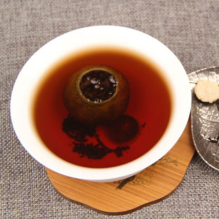 XinHui “Chen Pi” Tangerine Peel Orange Shu Pu-erh Ripe Puer Tea 100g