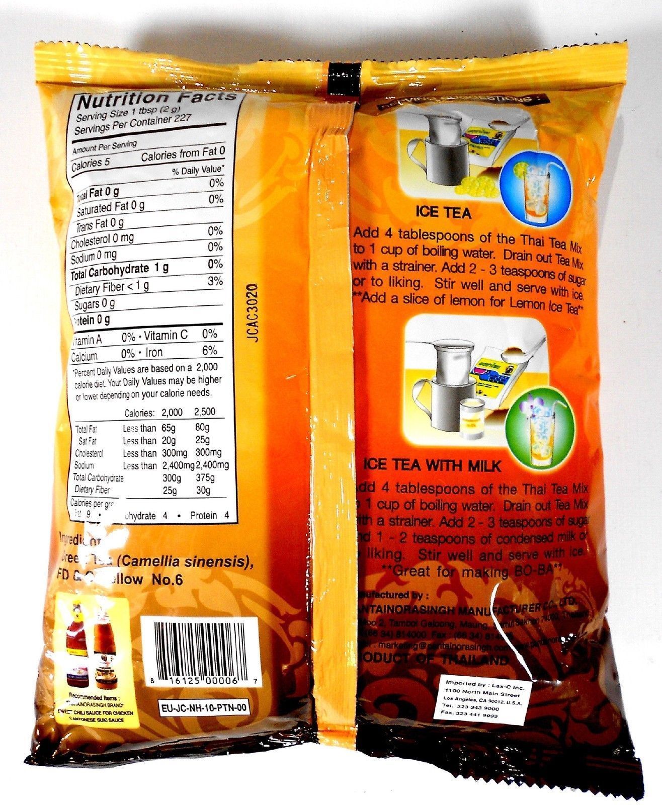 16 oz Thai Tea Leave Mix by Pantai Norasingh