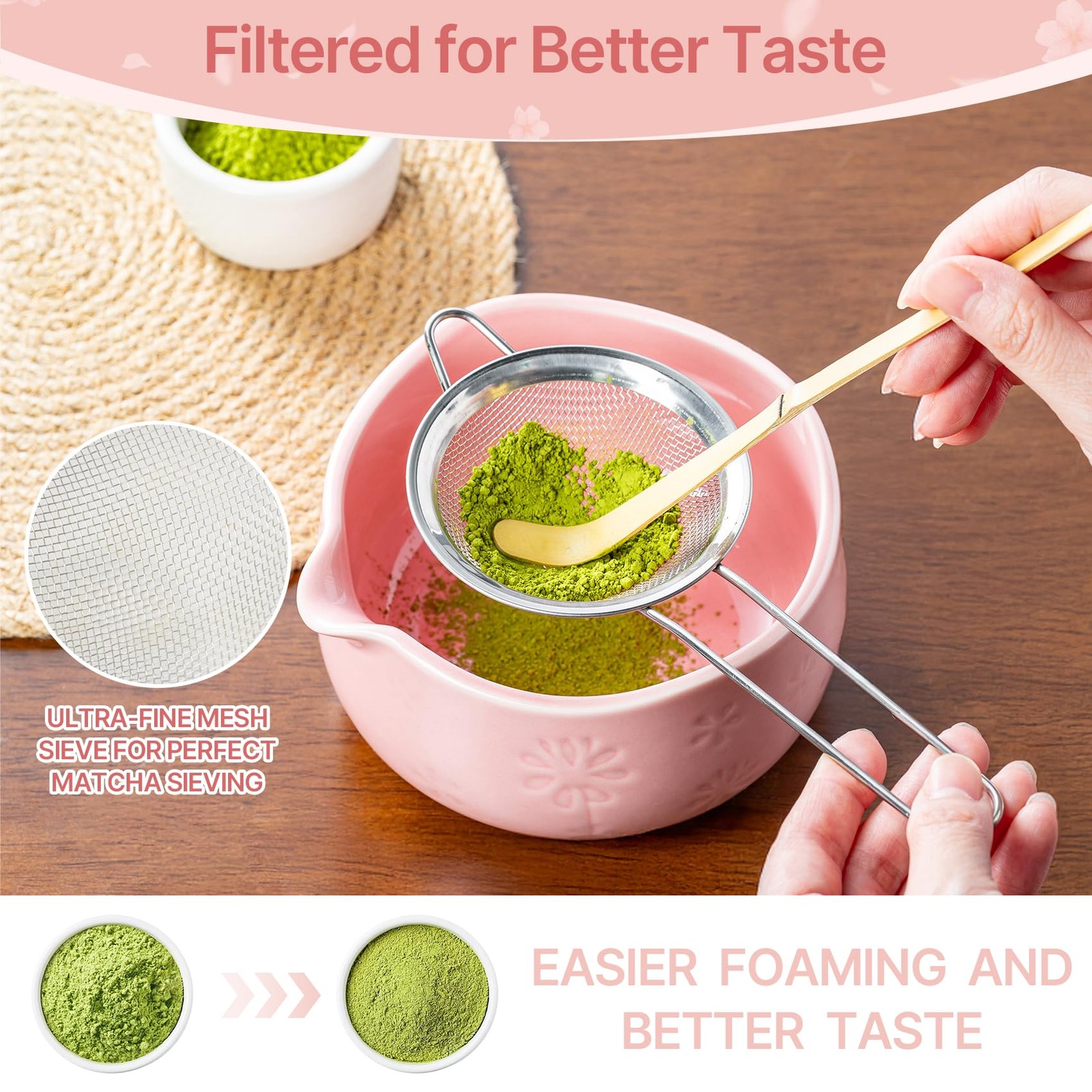 BETTY&SARAH Matcha Whisk Set, Ceramic Matcha Set Includes Matcha Bowl, Matcha…