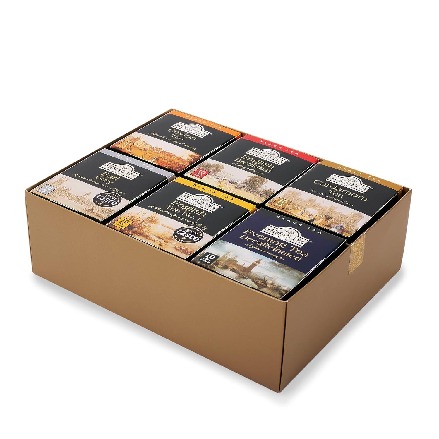 Black Tea Set 60 Foil Teabags Classic Selection Earl Grey Darjeeling