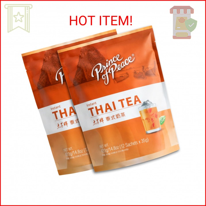 Prince of Peace 3 in 1 Instant Thai Tea Beverage, 24 Sachets Value Size – Instan