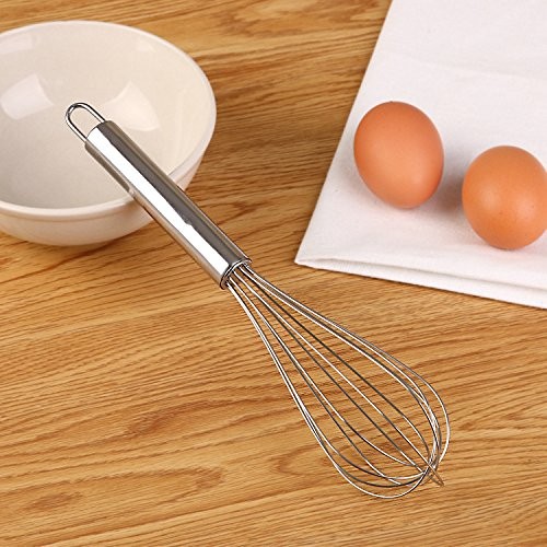 Stainless Steel Hand Whisk Kitchen Mixer Matcha Baking Cooking Tool Silver