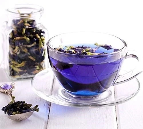 Butterfly Pea Blue Organic Tea Dried Flower Natural Herbal Drink 100% Pure Fresh