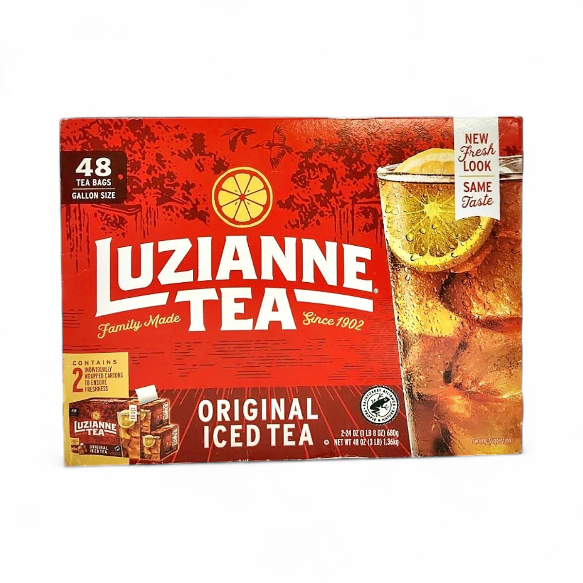 Luzianne Original Iced Tea Gallon Size Tea Bags – 48 Count