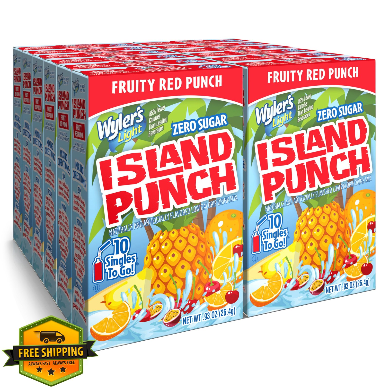 Wyler’s Light Fruity Red Punch 12pk 10ct