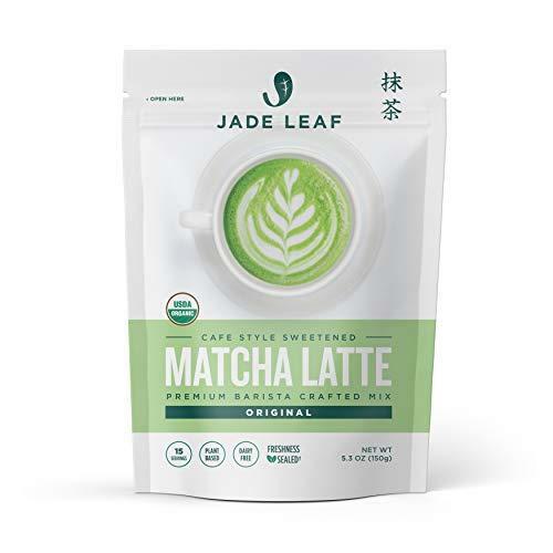 Jade Leaf Organic Matcha Latte Mix – Cafe Style Sweetened Blend – Sweet Matcha