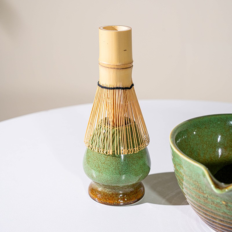 Matcha Whisk Set,7 PCS Ceramic Matcha Kit Includes Matcha Bowl with Spout Matcha