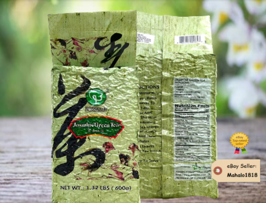 POSSMEI Jasmine Green Tea Loose Leaf, 1.32 Pound (600g)