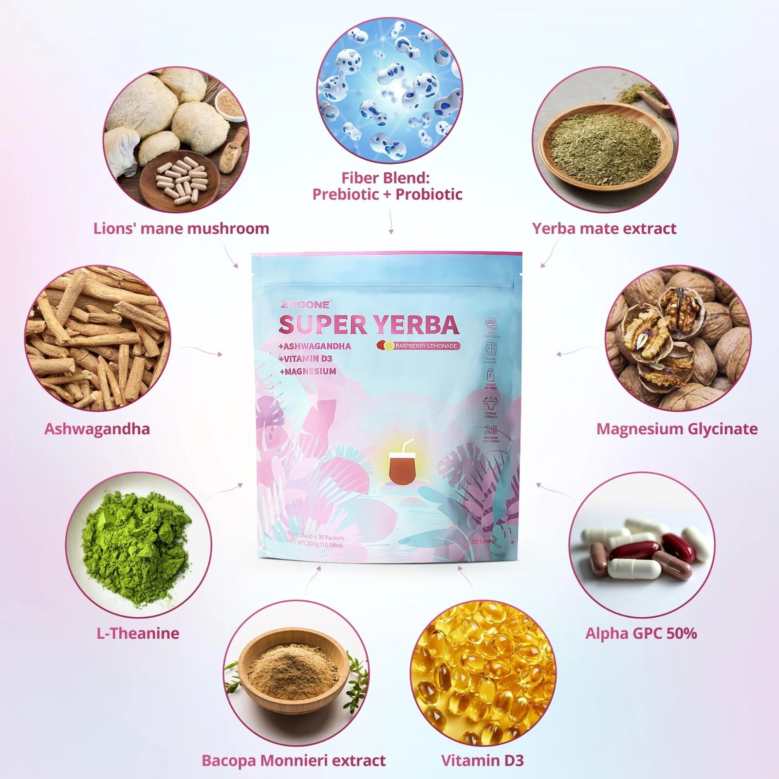 Super Yerba Instant Mate Tea Powder 30 Pack Pure Natural Tea No Additives