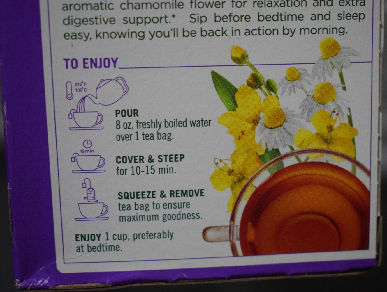 Organic Smooth Move Senna Chamomile Stimulant Laxative Caffeine-Free 16 TEA Bags
