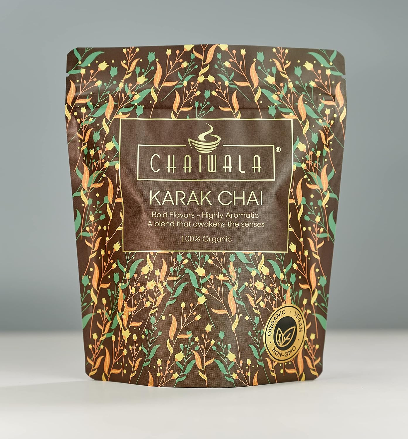 Karak Chai – Organic Black Loose Leaf Tea | 40 Cups | Instant Brew Hot, Iced or