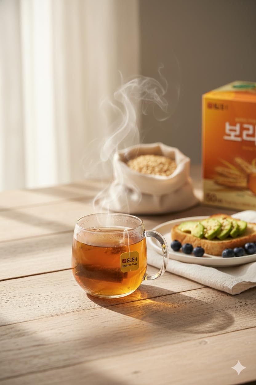Damtuh Korean Barley Tea, Roasted Barley Tea Bags, Boricha Mugicha, Caffeine-…