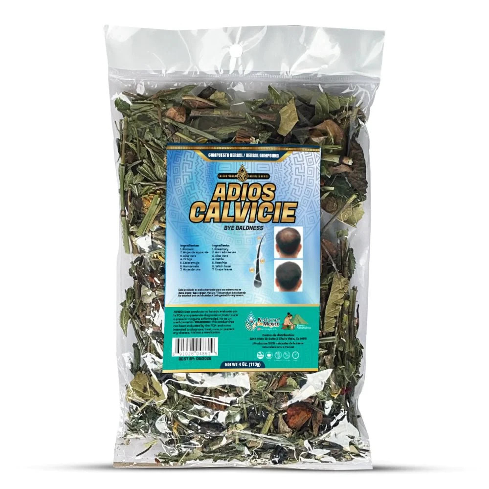Compuesto Te Herbal, Calvicie 4 onzas. – Baldness Tea 4 Oz. Natural de Mexico