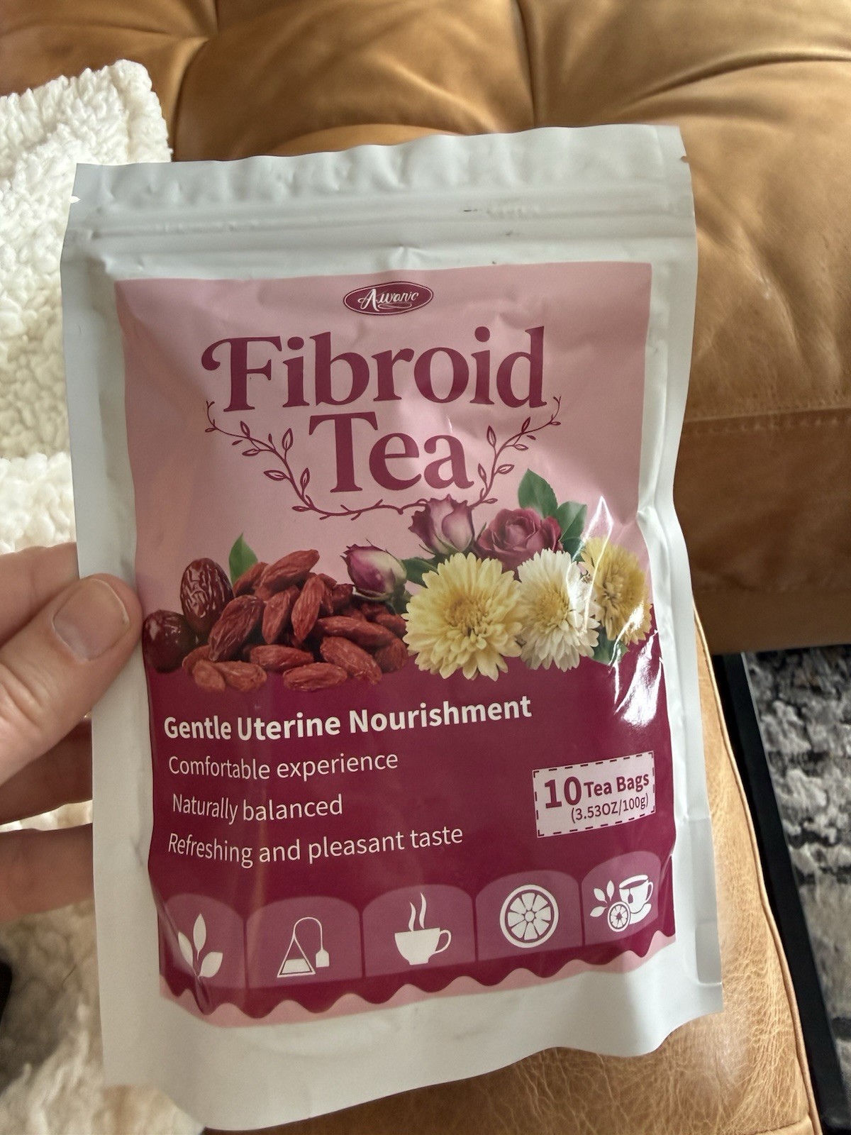 Fibroid Fertility Tea – Gentle Uterine Nourishment- Caffeine Sugar & Gluten Free