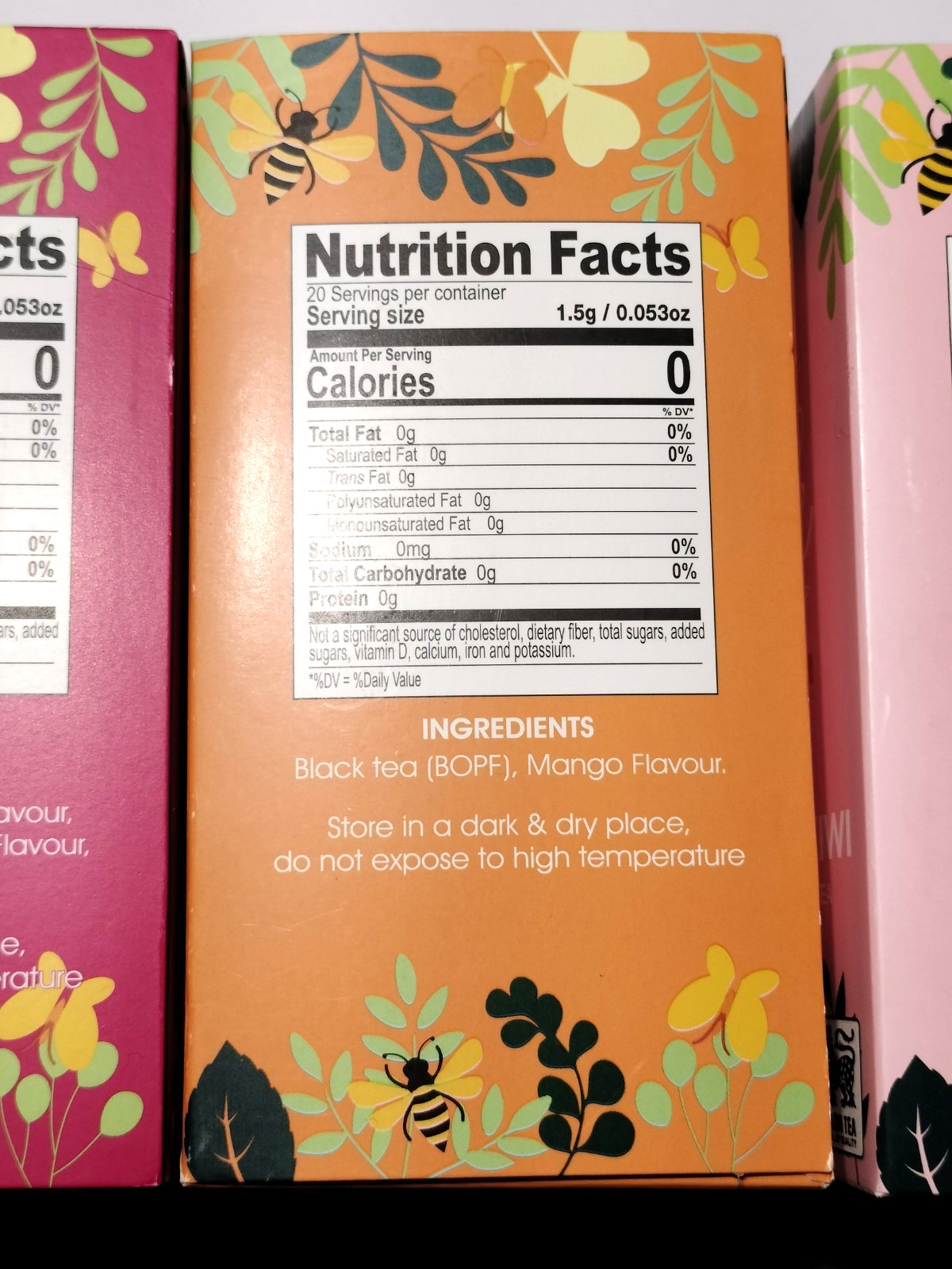 Lot of 3 Boxes T-PICK Green Ceylon Tea Strawberry Kiwi, Black Mango, Berry Boost
