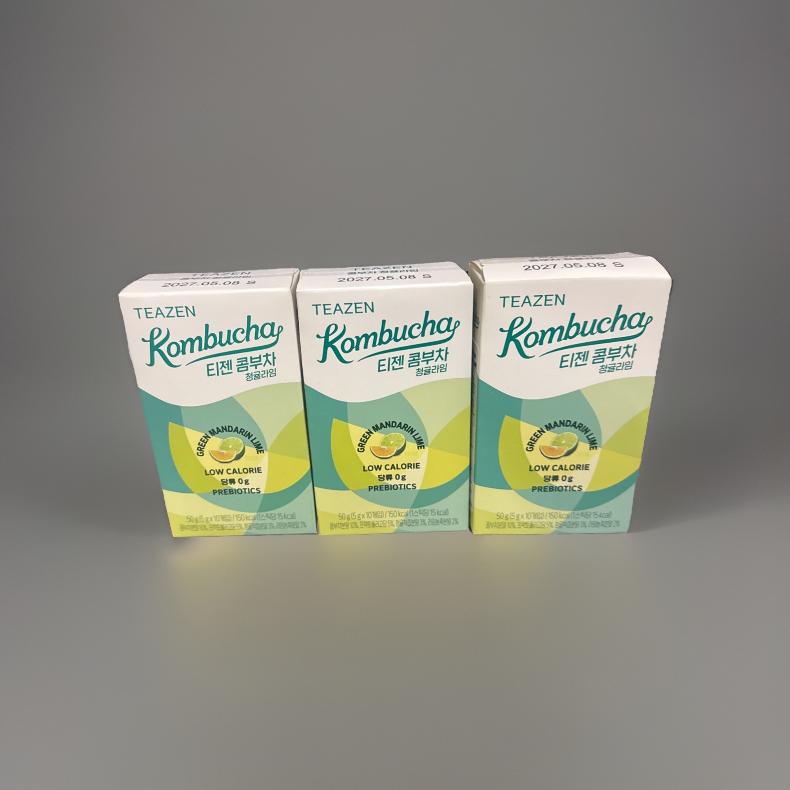 Teazen Kombucha Green Mandarin Lime Flavor Powder Stick 5g 3 Packs Total 30stick
