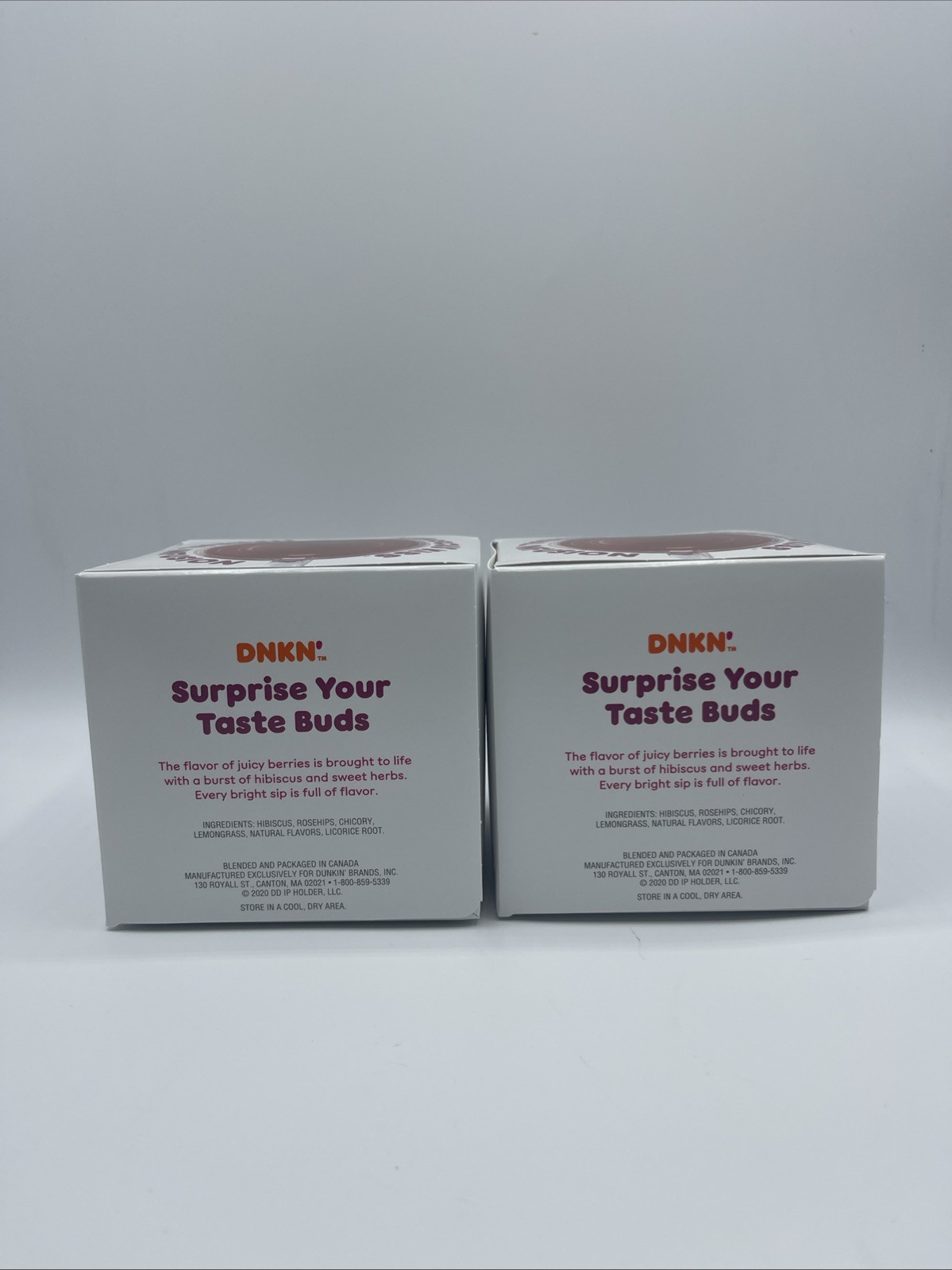 Dunkin Donuts Hibiscus Kiss Tea -Lots Of 2 -EXP 05/2027