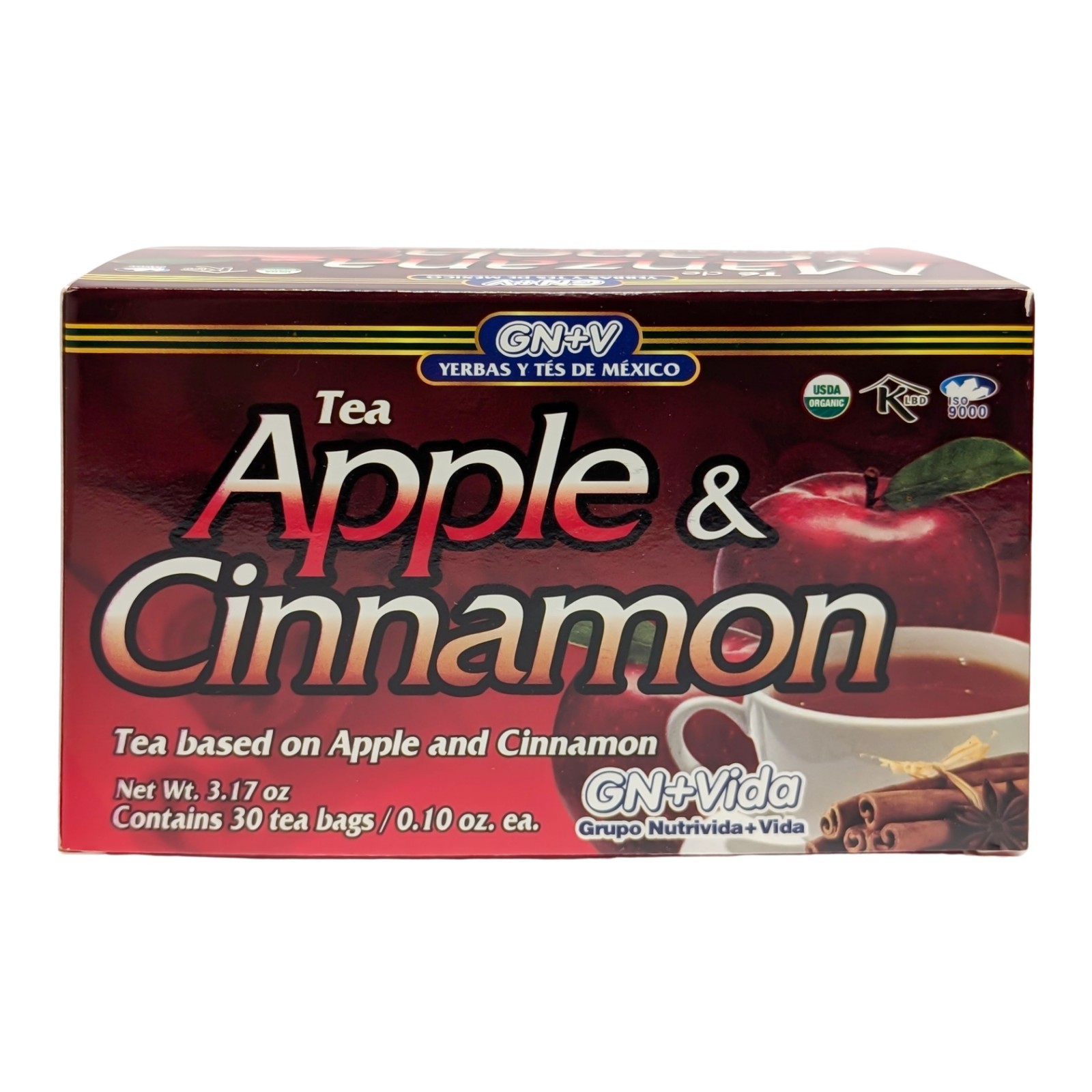 Te de Manzana y Canela 30 Sobres 100% Natural- 30 tea bags Apple & Cinnamon