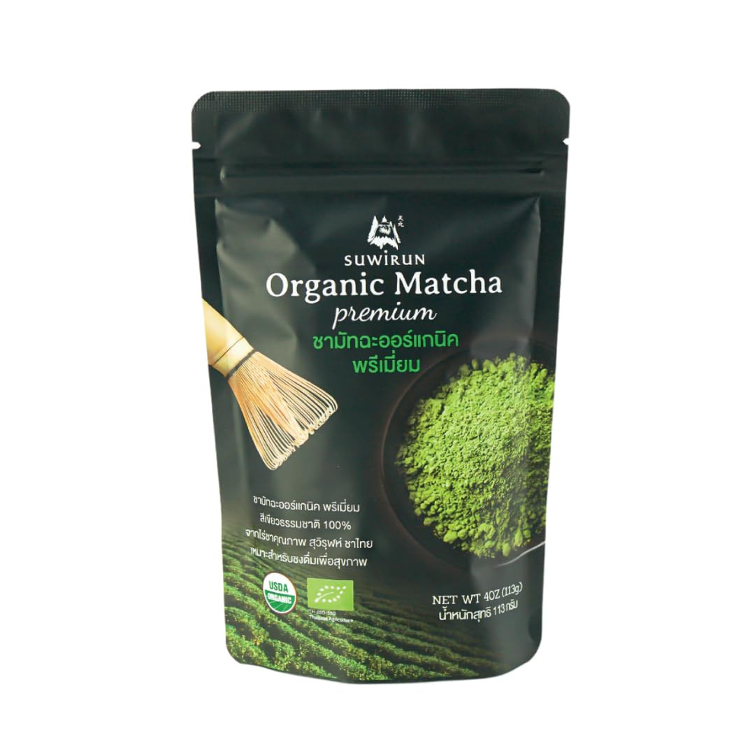 Organic Pure Matcha Powder 4Oz – Authentic Japanese Green Tea – Unsweetened, Uma