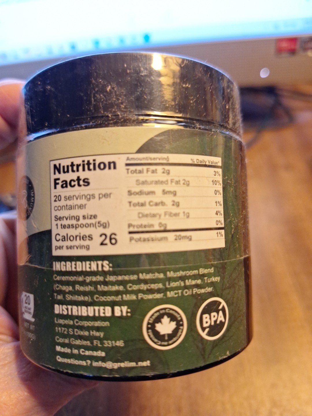 Grelim Mushroom Matcha Tea Powder