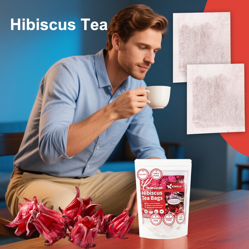 Hibiscus Tea 60Bags Natural Dried Hibiscus Flower Support Digestion Herbal Tea