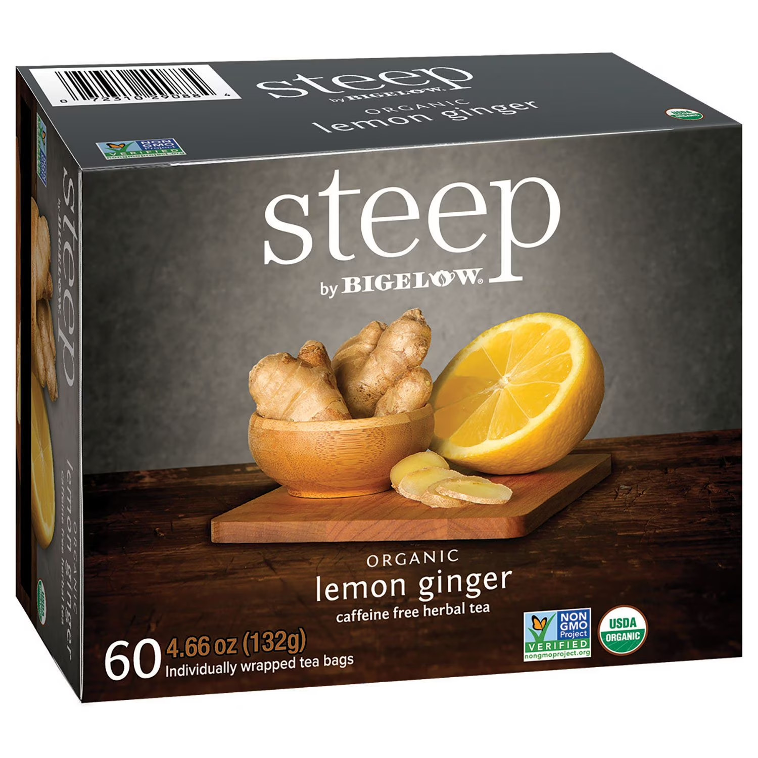 steep by Bigelow Lemon Ginger Herbal Tea ( 60 ct.) Great Price