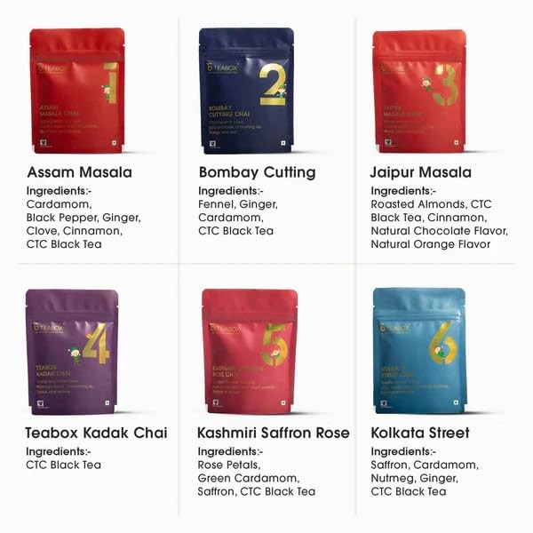 Teabox Advent Chai Trial Pack (Limited Edition) | 10 Authentic Indian Chai…