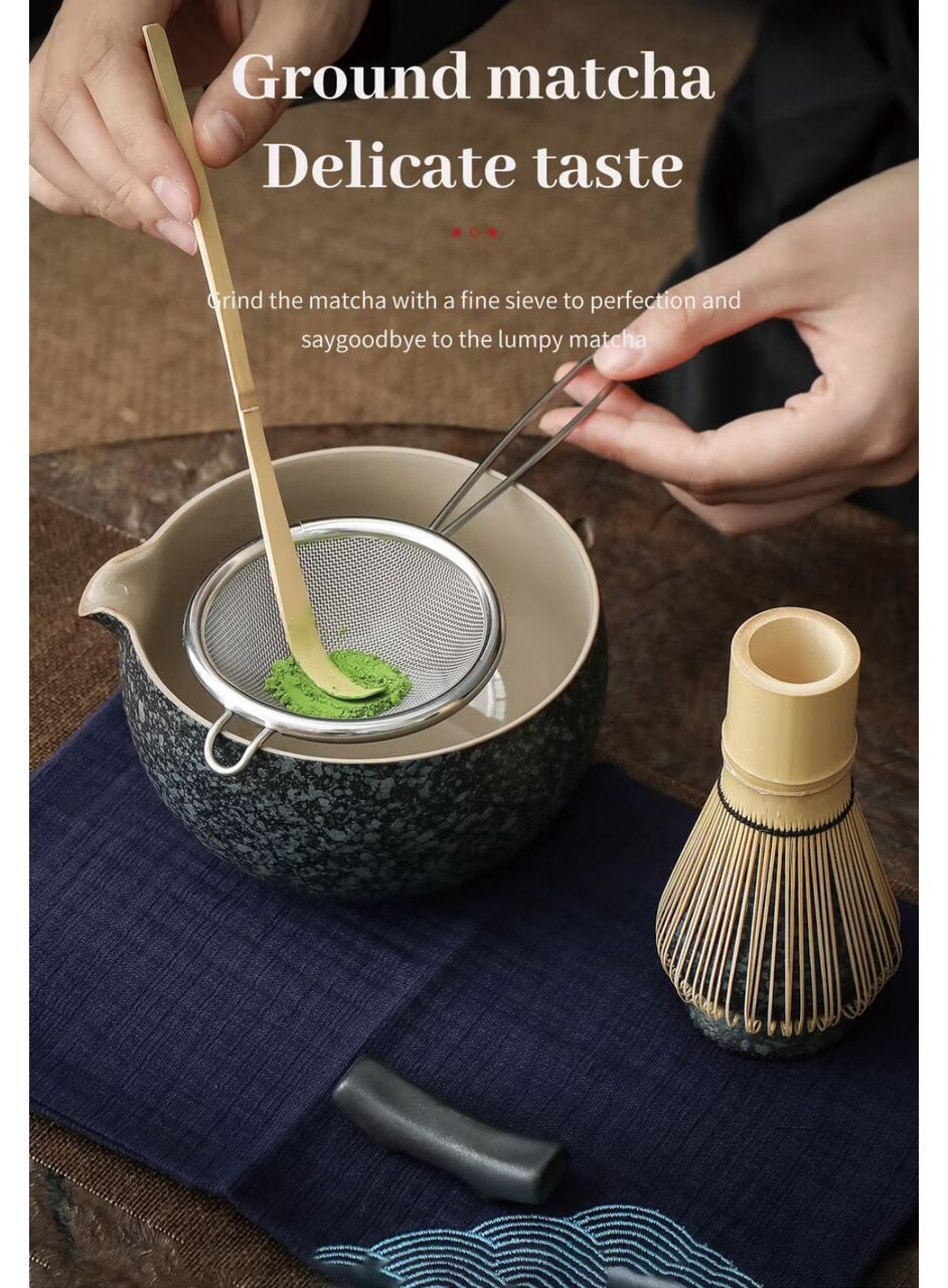 2 New Set-Traditional Teanagoo Matcha Tea Set Kit ( Black)