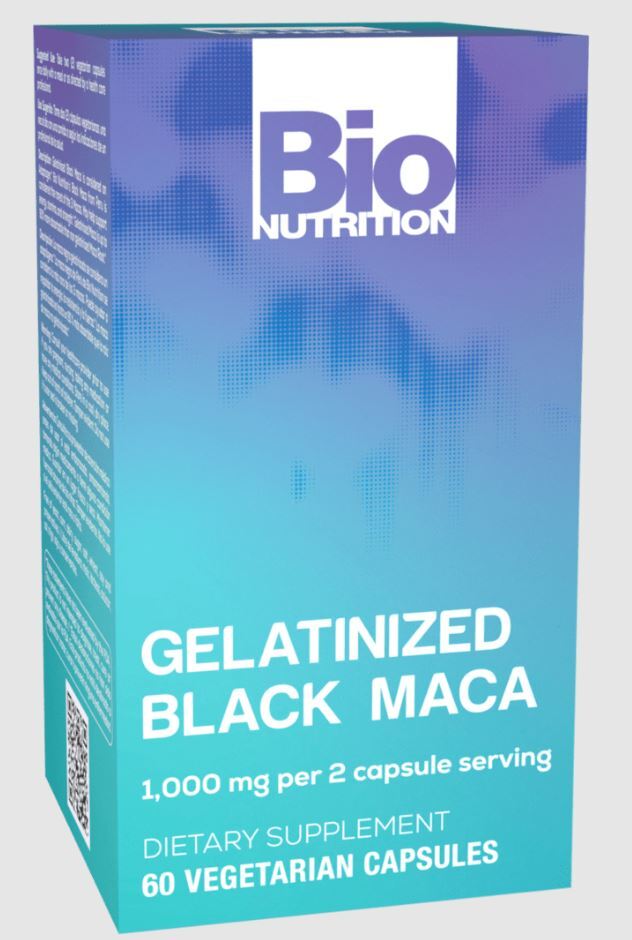 Bio Nutrition – Gelatinized Black Maca 60 Caps by Bio Nutrition