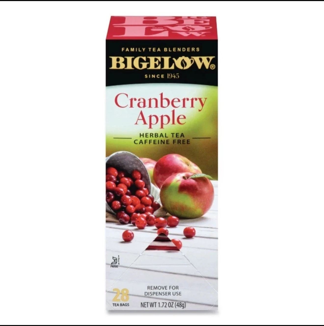 Bigelow Tea Bags Cranberry Apple Herbal Tea Bags 28 ct 1.72 oz
