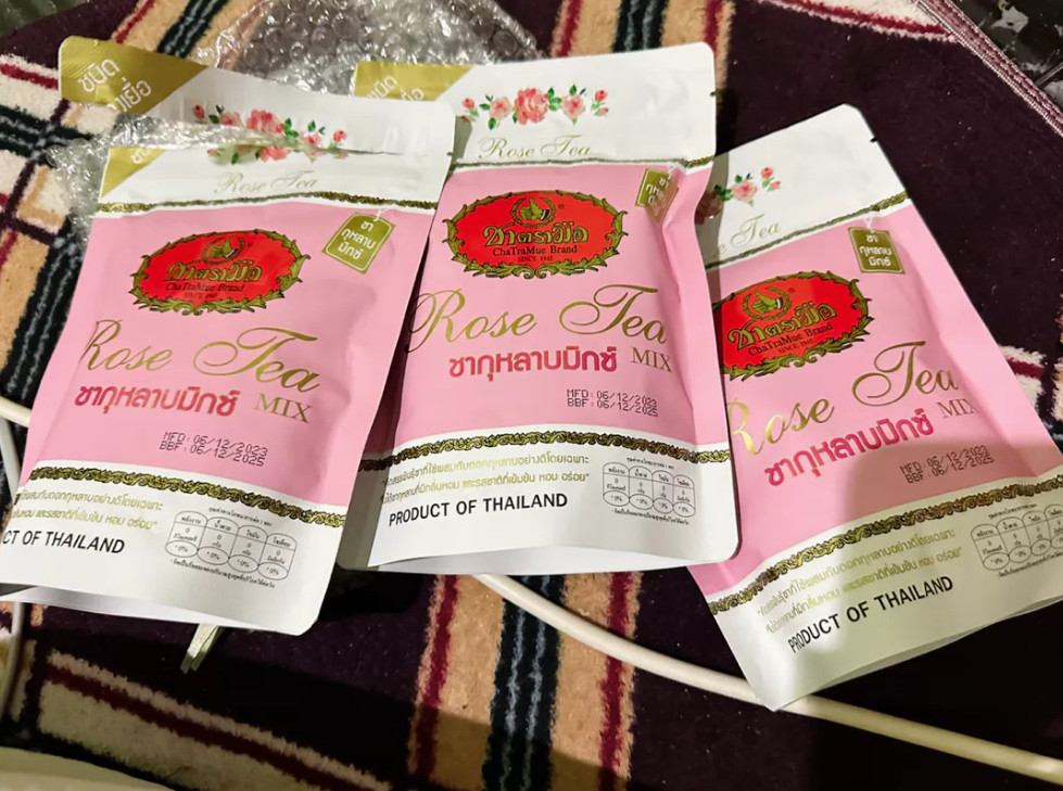 Cha Tra Mue, mixed rose tea, Thai tea, Tea Sachet